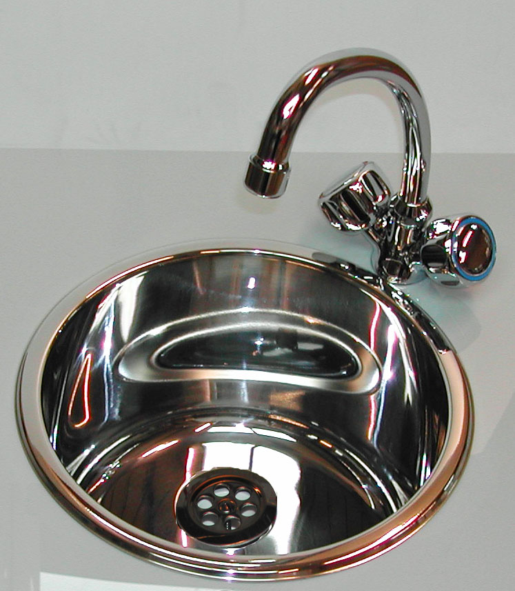 Cylindrical Sink KIT Stainless 360mm dia 180mm deep (round sinks